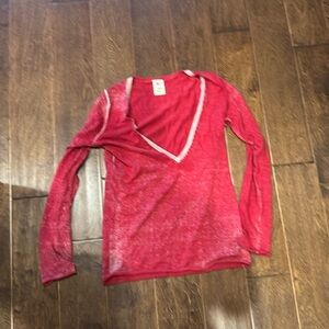 Ladies v neck sweater
